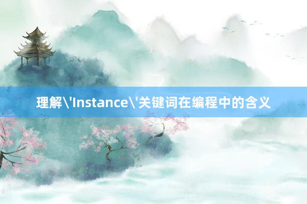 理解'Instance'关键词在编程中的含义